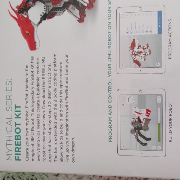 New Sealed UBTECH Jimu Mythical Series Firebot Kit - Picture 5 of 13